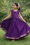 Ajd 8196 Pure Viscose Hand Dying Frock Collections